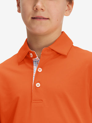 Polos deportivos de niño de secado rápido (tejido liso)