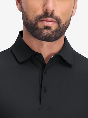 Polos de golf con cuello y textura de gofre Dry Fit