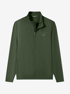Full Zip Stand Collar Lightweight Windbreaker Jacket