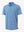 3D view of MAELREG Performance Jersey Print Polo in Blue Small Leaf – breathable golf fabric