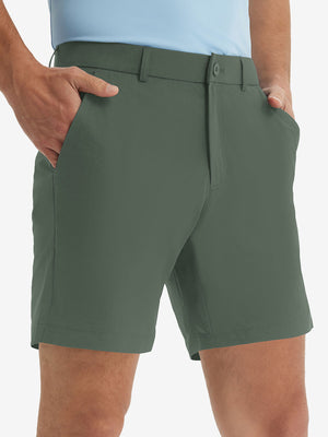 Stretch Soft Flat Front Dress Golf Shorts
