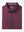 Folded view of BORDEAUX RED Long Sleeve Solid Jersey Polo showing fabric texture and neat folds