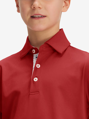 Polos deportivos de niño de secado rápido (tejido liso)