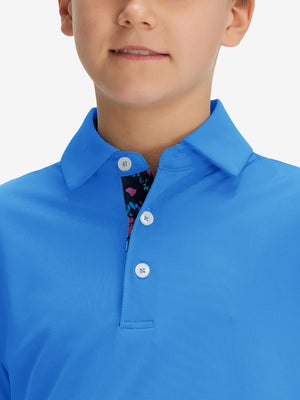 Polos deportivos de niño de secado rápido (tejido liso)