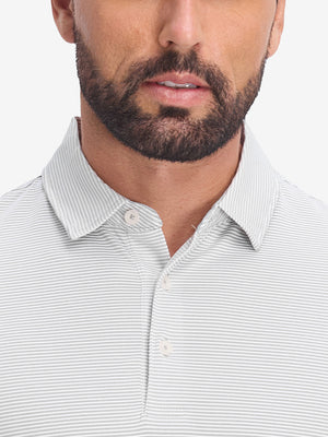 Comfy Breathable Pin-Stripe Golf Polos