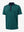 3D view of turquoise stripe upgraded two-tone striped quick dry polo shirt.