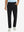 Front lower body view of model with hand in pocket, wearing quick dry casual dress pants in black.