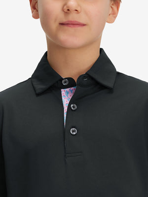 Polos deportivos de niño de secado rápido (tejido liso)