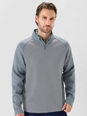 Colorblock Stripe Raglan Quarter Zip