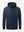 Lightweight water-repellent softshell hooded jacket in navy, clean 3D front view highlighting sleek outdoor design.