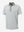 3D view of grey white stripe upgraded two-tone striped quick dry polo shirt.
