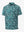 3D view of MAELREG Performance Jersey Print Polo in Dark Green Leaf – breathable golf fabric
