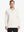 Front half-body view of model wearing CREAM Long Sleeve Solid Jersey Polo