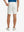 WHITE 4-way Stretch Performance Solid Shorts, back lower body view for golf wear, 7 Inch style