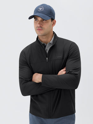 Full Zip Stand Collar Lightweight Windbreaker Jacket