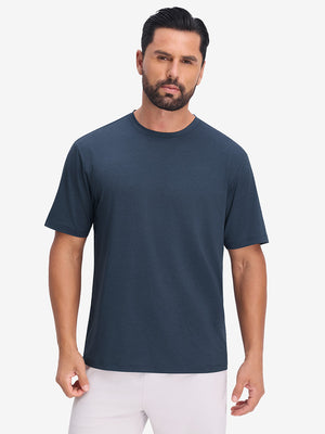 Moisture Wicking Heather Round Neck Athletic T-Shirts