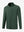 3D view of kids soft lightweight fleece lined jacket in forest green.