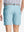 Back view of youth in sky blue Heather Performance Golf Shorts, highlighting rear design and fit