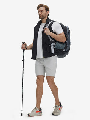 Breathable Running Shorts with 4 Zipper Pockets