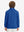 Youth Winter Micro-fleece Quarter Zip Pullover in klein blue, youth model back upper body view