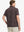 Back half-body view of model wearing BROWN STRIPE Stylish Performance Golf Polo