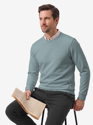 Ultra-Comfort Velour Lining Crew-Neck Sweatshirts