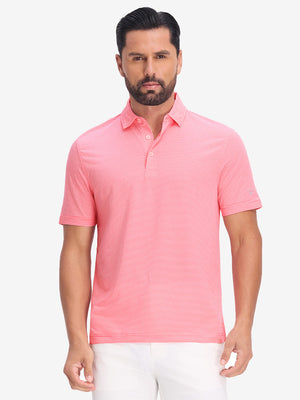 Comfy Breathable Pin-Stripe Golf Polos