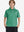 Front upper view of Kids stripe golf polos showing crisp stripes in green stripe