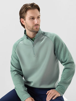 Colorblock Stripe Raglan Quarter Zip