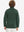 Model in kids soft lightweight fleece lined jacket in forest green, showing back half-body view.