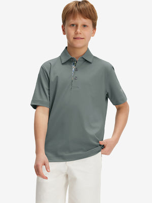 Polos deportivos de niño de secado rápido (tejido liso)