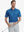 MAELREG Men's Performance Jersey Print Polo in Blue Graffiti – front half-body with golf pose