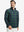 Front upper body of model wearing full print lightweight quarter zip pullover in dark plaid