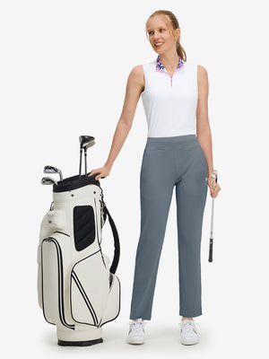 Pantalones de golf ligeros de talle alto para mujer