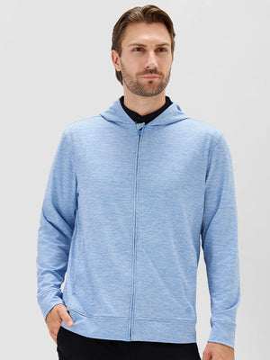 Texture Fleece Lined Golf Hooded Jacket