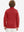 Model in kids soft lightweight fleece lined jacket in red, showing back half-body view.