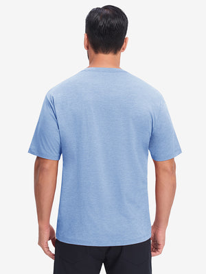 Moisture Wicking Heather Round Neck Athletic T-Shirts