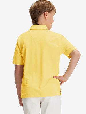 Polos deportivos de niño de secado rápido (tejido liso)