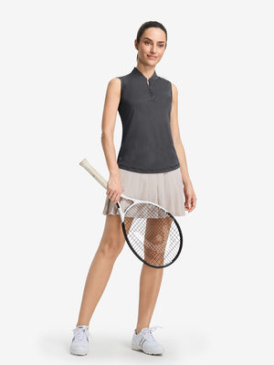 Women‘s Q-Zip Pin Striped Golf Shirts