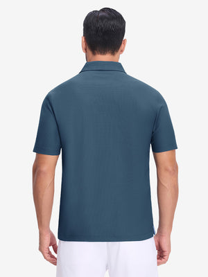 Polos de golf con cuello y textura de gofre Dry Fit