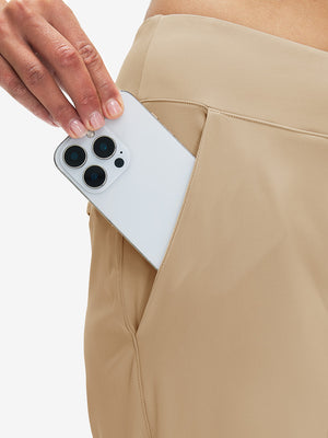 Pantalones de golf ligeros de talle alto para mujer