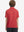 Back upper body of model in trendy boys stripe polo shirts, showing silhouette and dark grey stripe tone