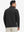 Ultra-Soft Brushed Fleece Lining Quarter Zip Sweatshirt in black, back upper body view