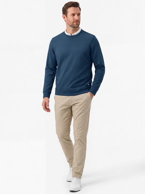 Ultra-Comfort Velour Lining Crew-Neck Sweatshirts