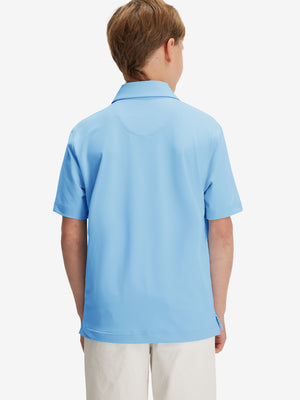 Polos deportivos de niño de secado rápido (tejido liso)