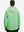 Back upper body view of the dry fit stretchy hoodie in light green, simple cut and relaxed posture.