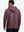 Back upper look of the exclusive print kangaroo hoodies in purple red, showing fit and shoulder line.
