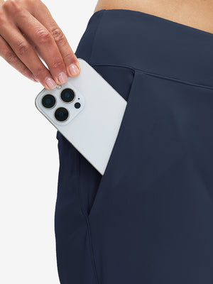 Pantalones de golf ligeros de talle alto para mujer