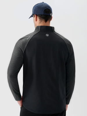Color Block Moisture Wicking Half Zip Pullover
