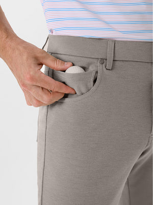 Textured Proflex Chino Pants With 5 Pockets